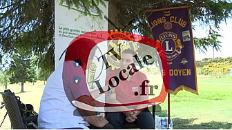 Gaël BERGOGNE vice-président de la JCE Alès-Cevennes au micro de TvLocale au tournoi de Golf LISA