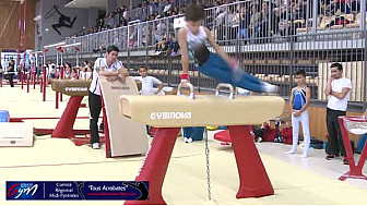 Les jeunes Gymnastes masculins Midi-Pyrénées au Cheval d'Arçon le 8 novembre 2015 au MAG de Colomiers.