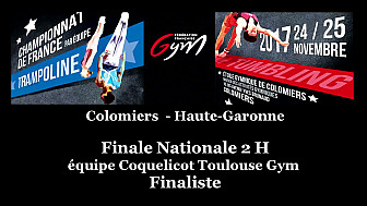 Championnat de France 2017  de Tumbling par équipe :  Coquelicot Toulouse finaliste n'accède pas au podium @ffgymnastique 