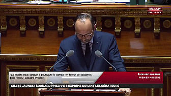 Notre République est mise à mal par DES Gilets Jaunes ;  le Premier Ministre Edouard Philippe devant les Sénateurs lance un Appel  à la conscience de Tous les Citoyens @EPhilippePM @CCastaner @EmmanuelMacron @j_gourault @mounir