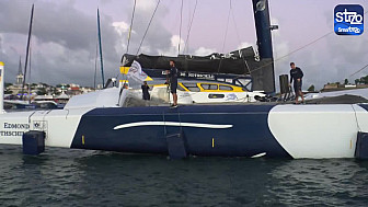 Transat Jacques Vabre 2023 - 'Edmond de Rothschild' 3ème ULTIM à franchir la ligne d'arrivée à Fort-de-France